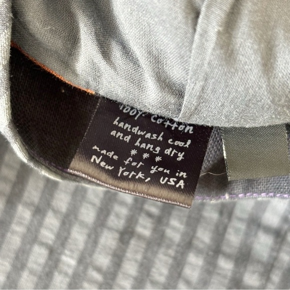 Feral Childe Asymmetrical Pinstripe Blazer Small Tailcoat Abstract Art To Wear - Picture 6 of 7